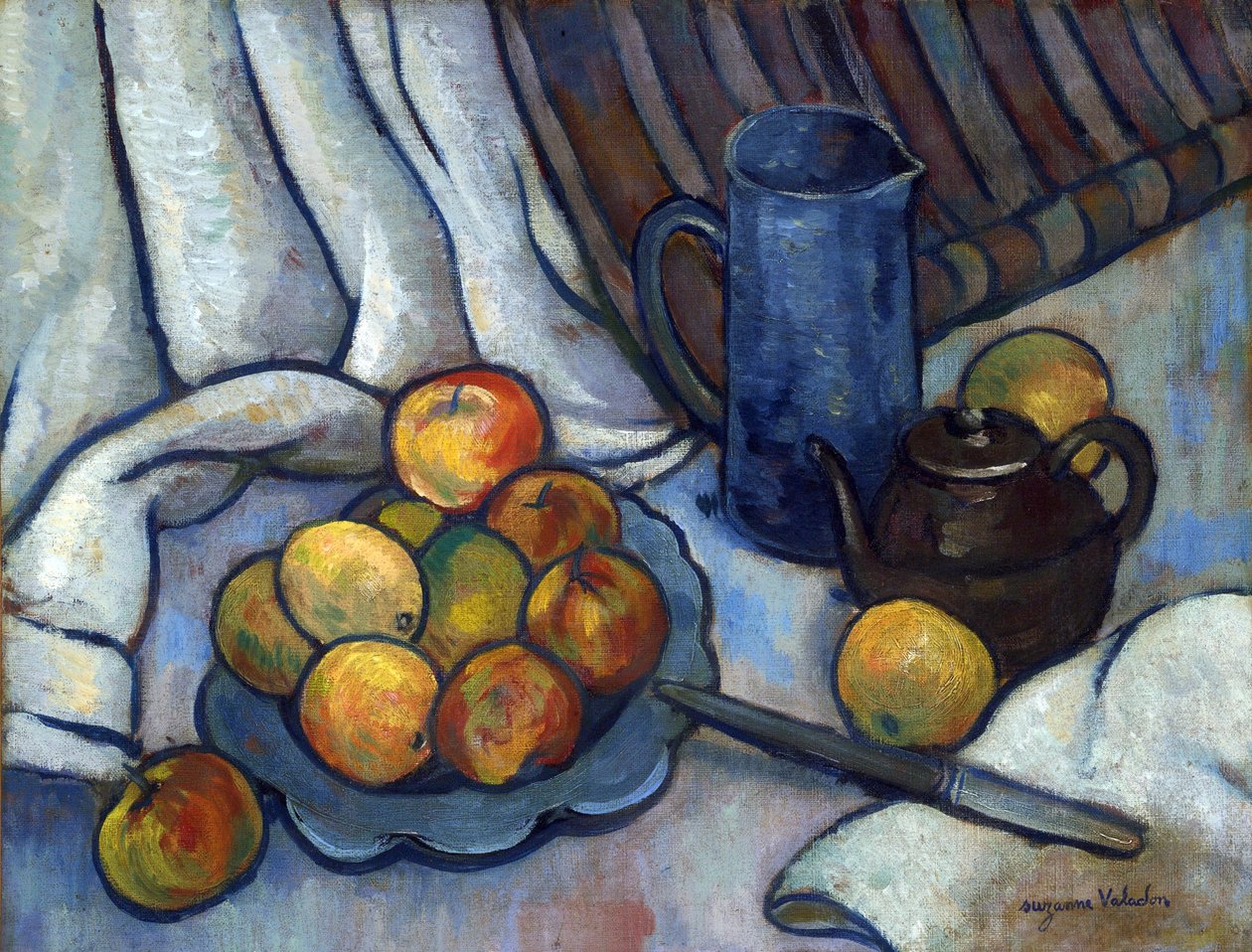 Apples, Teapot and Jug by Suzanne Valadon