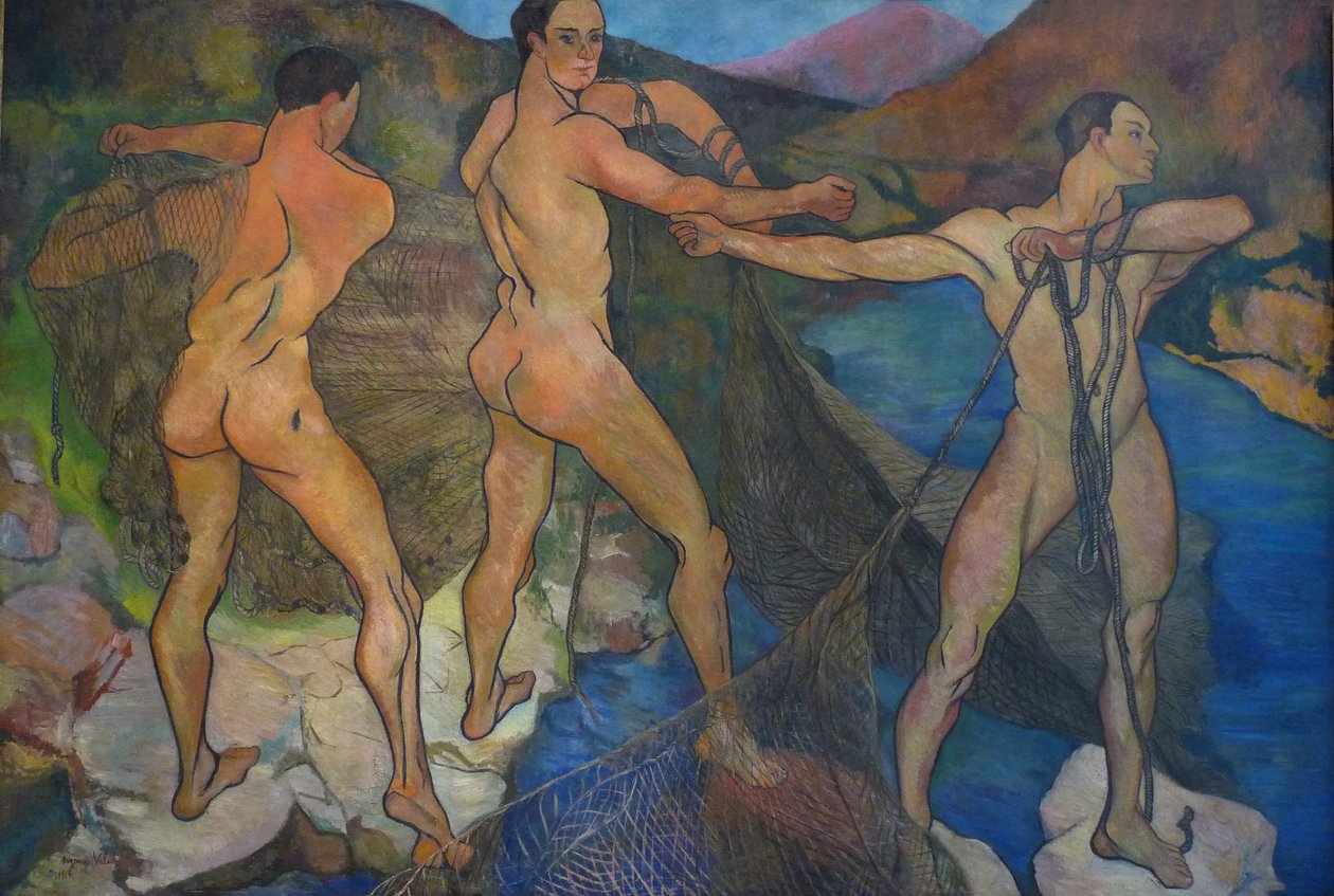 Hauling the nets, 1914 by Marie Clementine (Suzanne) Valadon