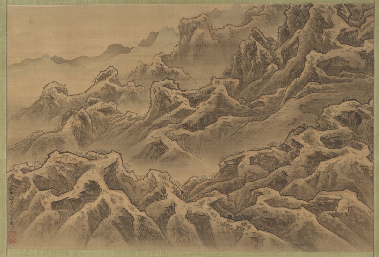 Mountains and Ravine by Suzuki Fuyō