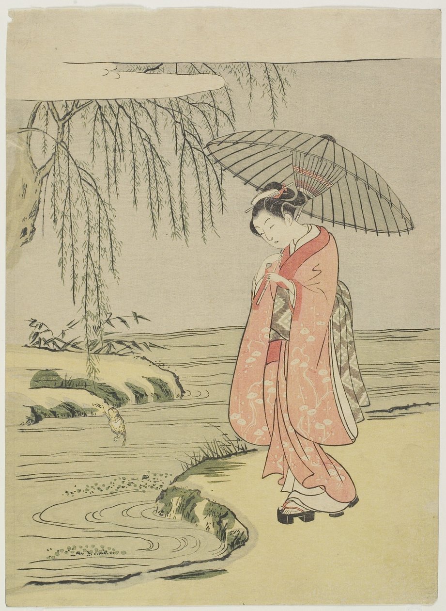 Mitate of the Calligrapher Ono no To_fu_ by Suzuki Harunobu
