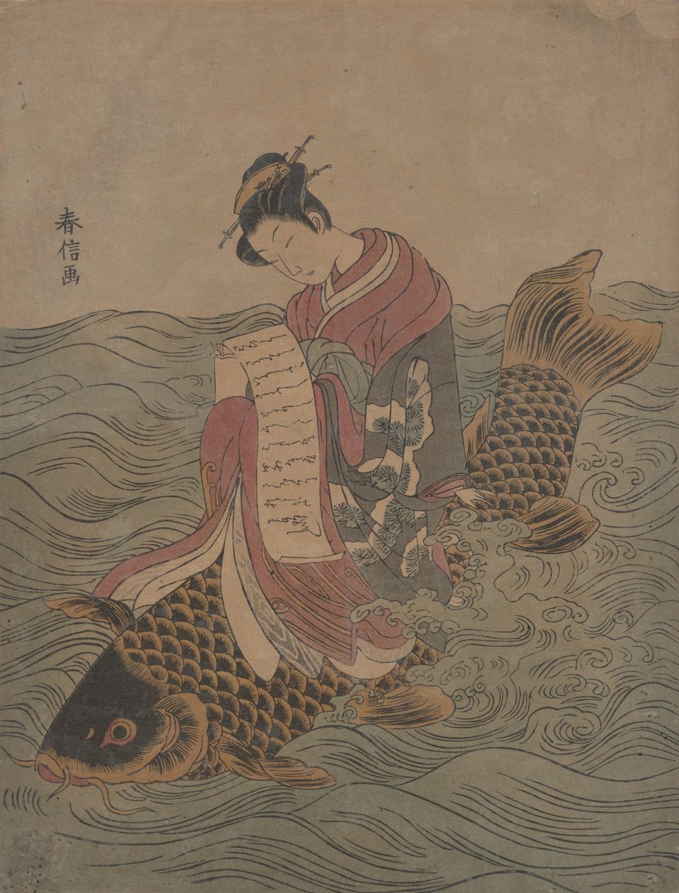 Parody of a Chinese Immortal by Suzuki Harunobu