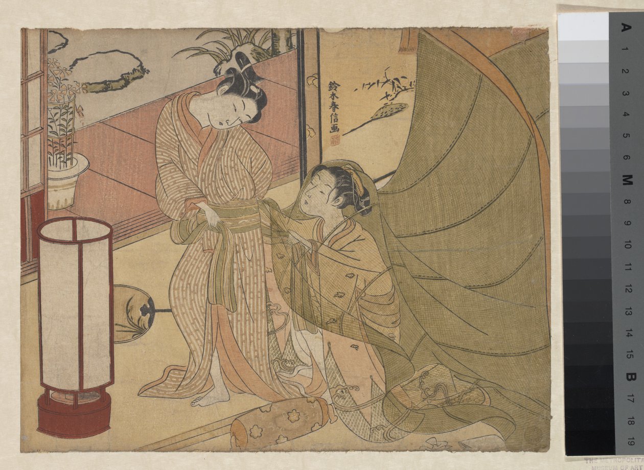 Reluctant Leave-taking by Suzuki Harunobu