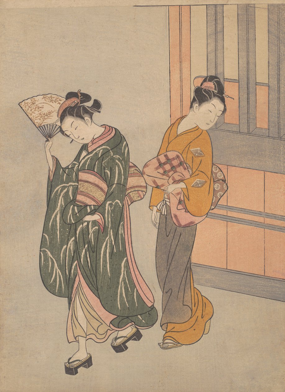 The Clear-day Mountain Wind of the Fan, ca. 1766 by Suzuki Harunobu