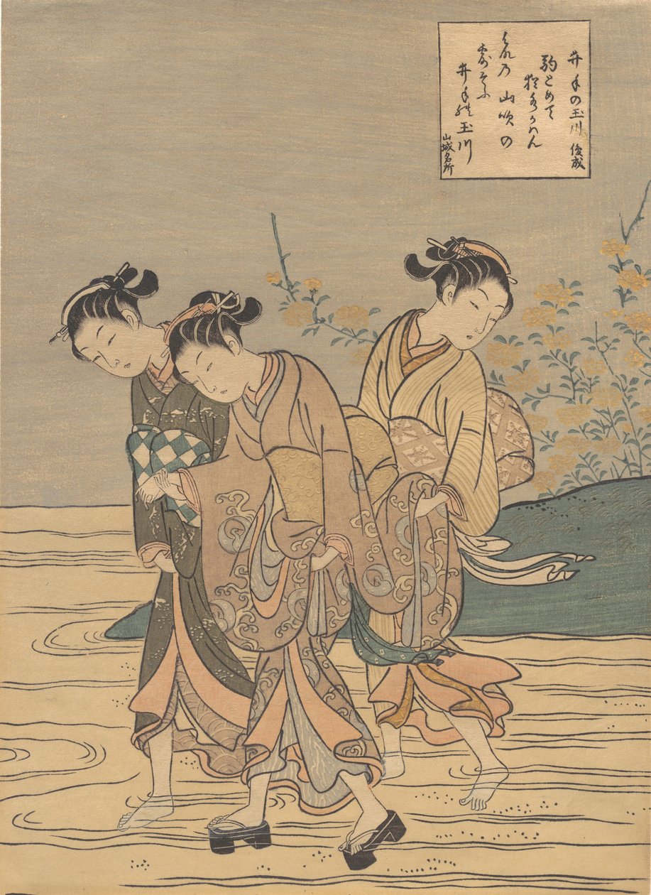 The Tama River at Ide, Yamashiro Province by Suzuki Harunobu