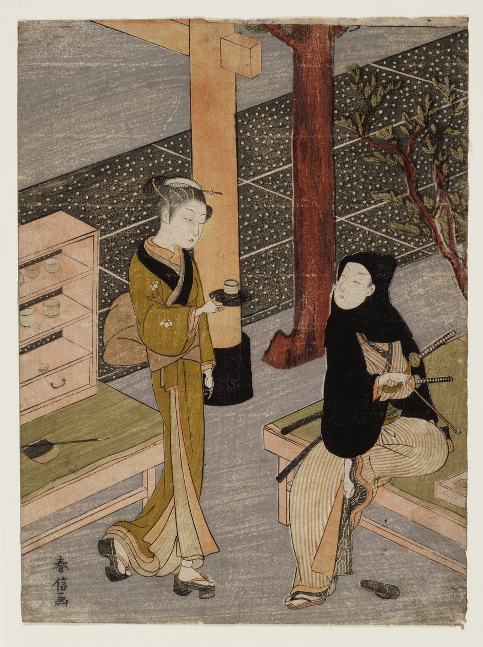 The artist and O-sen, ca. 1769 by Suzuki Harunobu