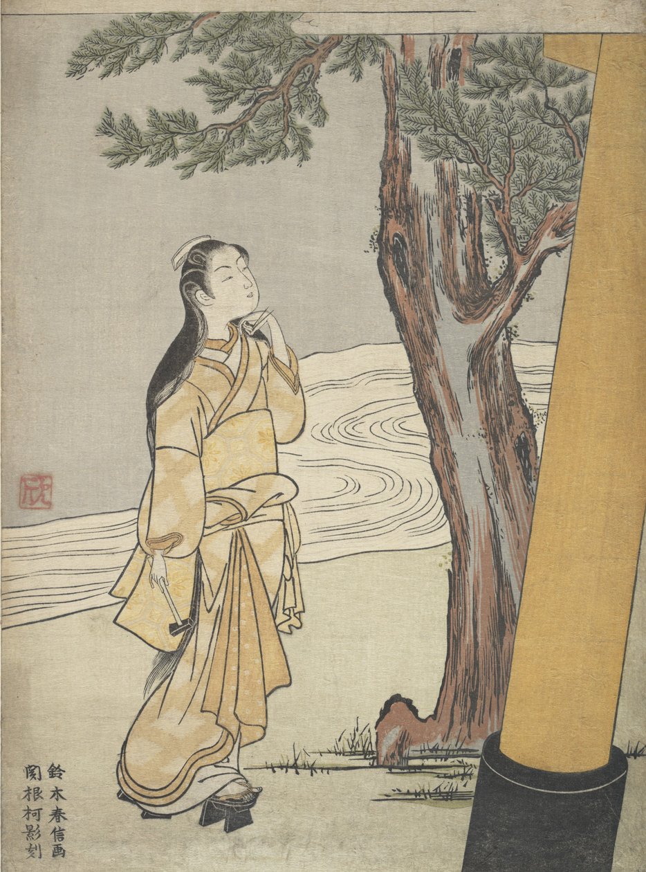 Visit to a Shrine at the Hour of the Ox by Suzuki Harunobu