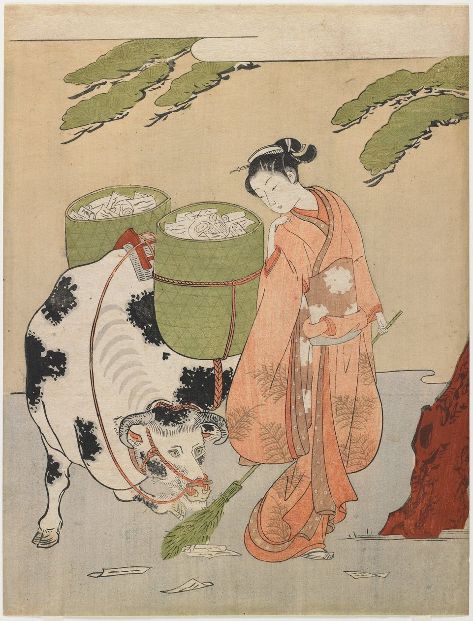 Visual Parody of an Oxherder by Suzuki Harunobu