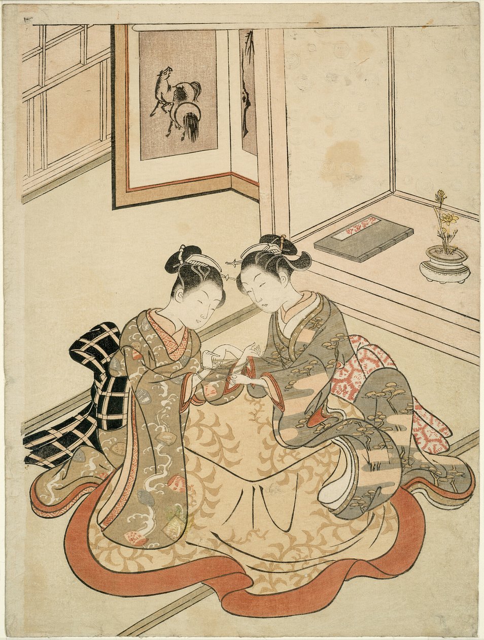 Young Women Playing Cat