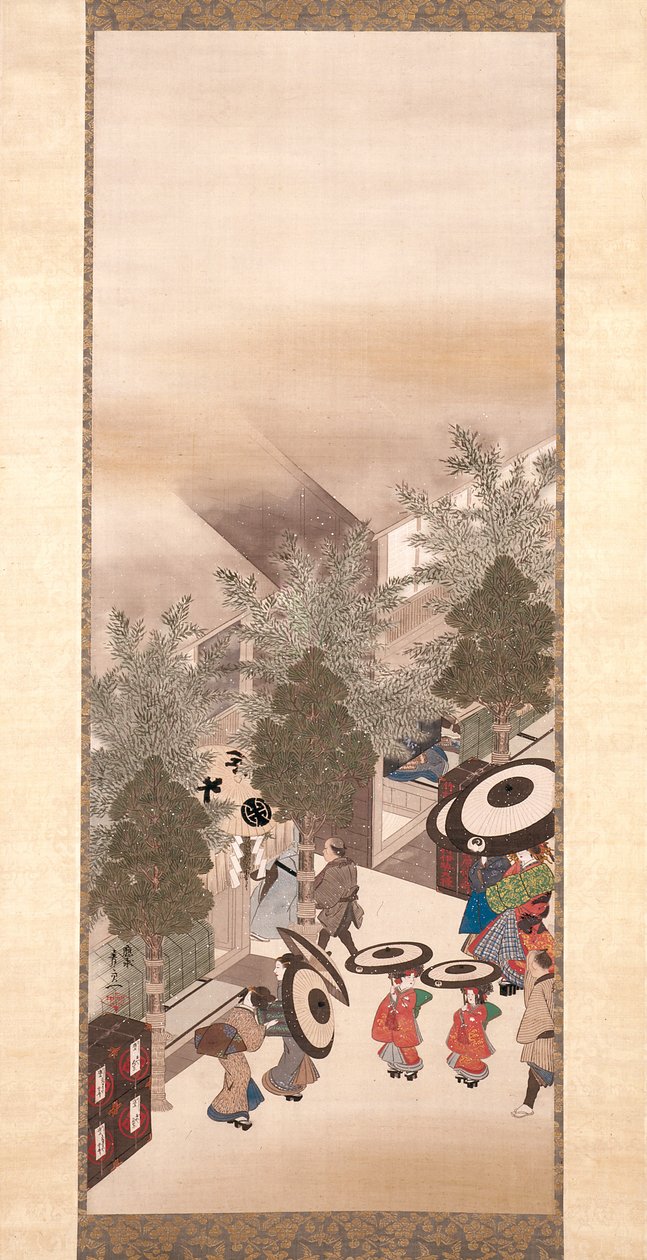 Yoshiwara And Shinagawa by Suzuki Kiitsu