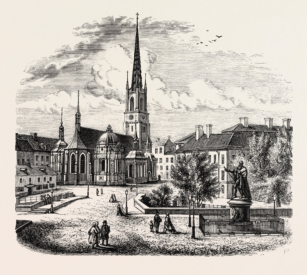 The Riddarholmen Church, Stockholm, Sweden by Swedish School