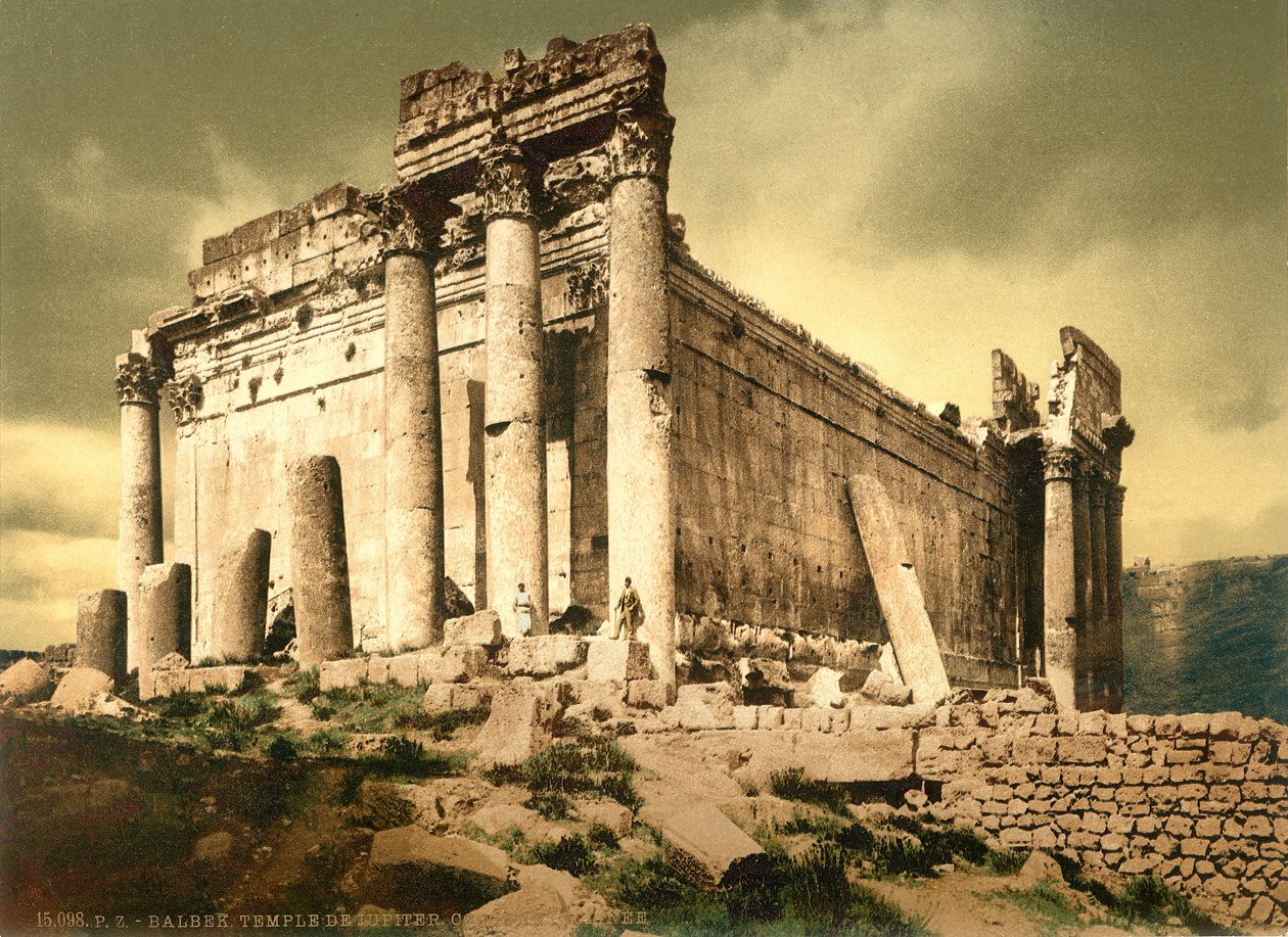 Temple of Bacchus, Baalbek by Swiss Photographer