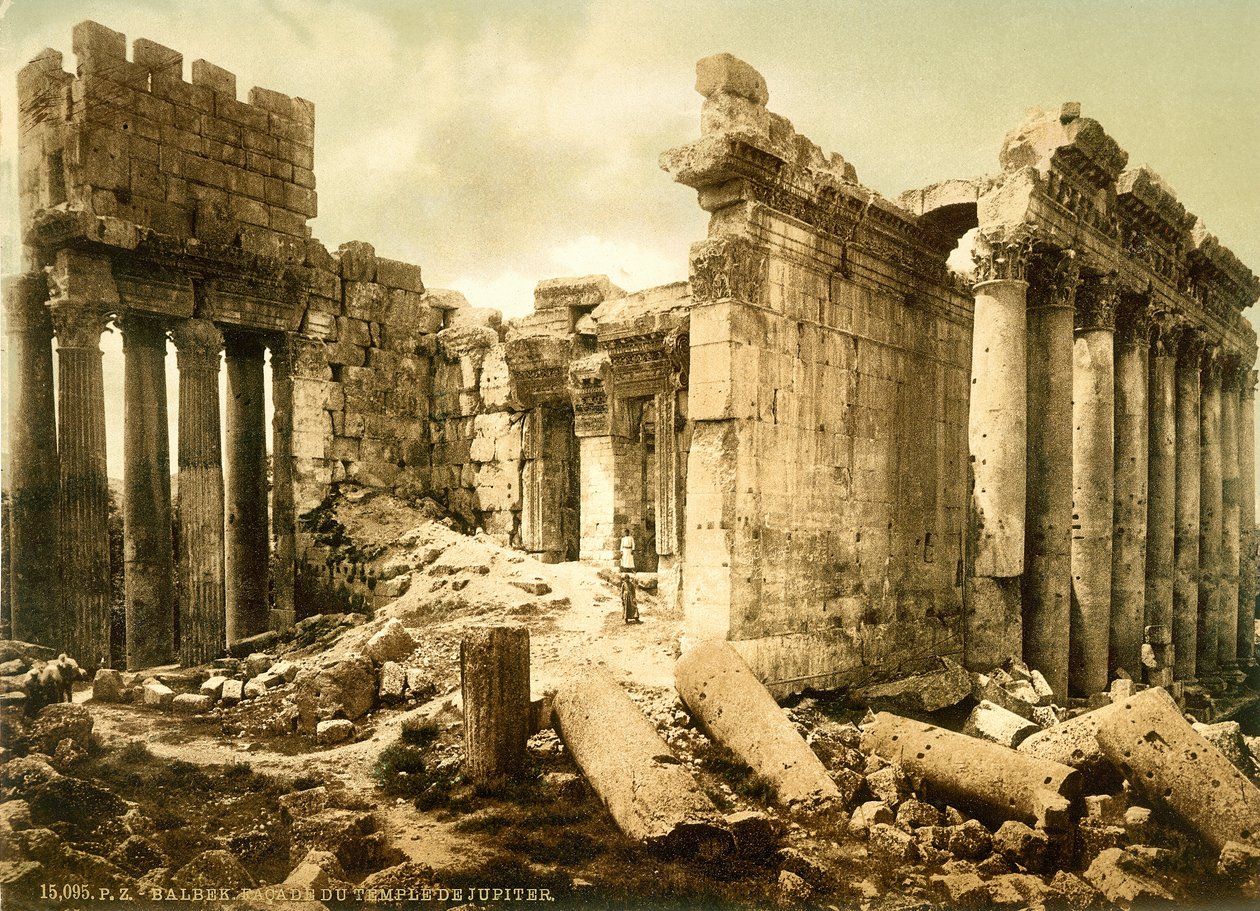 Temple of Bacchus, Baalbek by Swiss Photographer