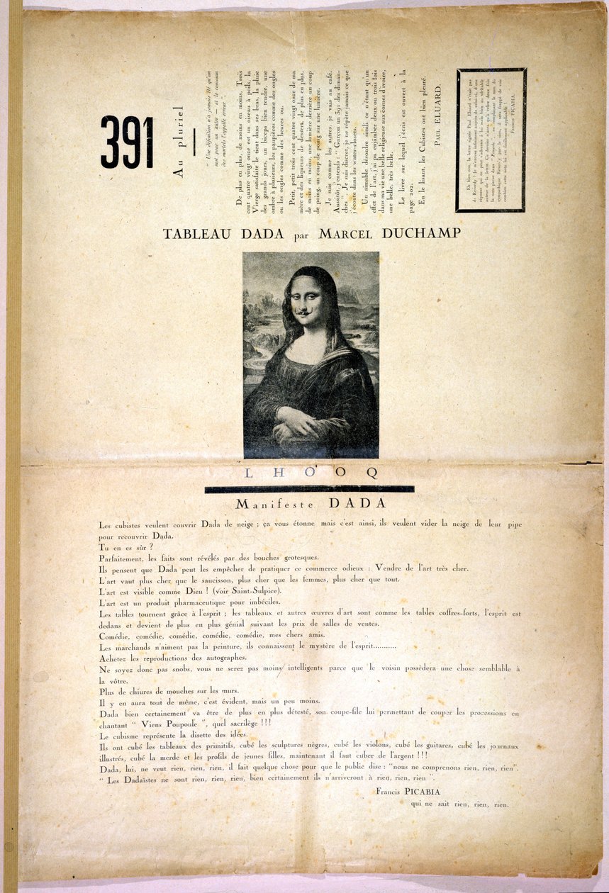 Dada Revue 391, no.8, Zurich, February 1919 by Swiss School