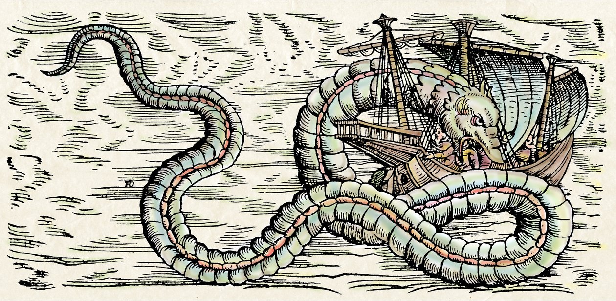Sea Monster, illustration from 