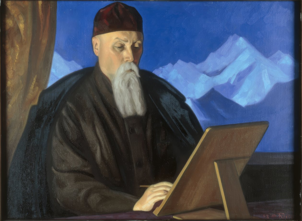 Portrait of the Painter Nicholas Roerich by Swjatoslaw Nikolajewitsch Roerich