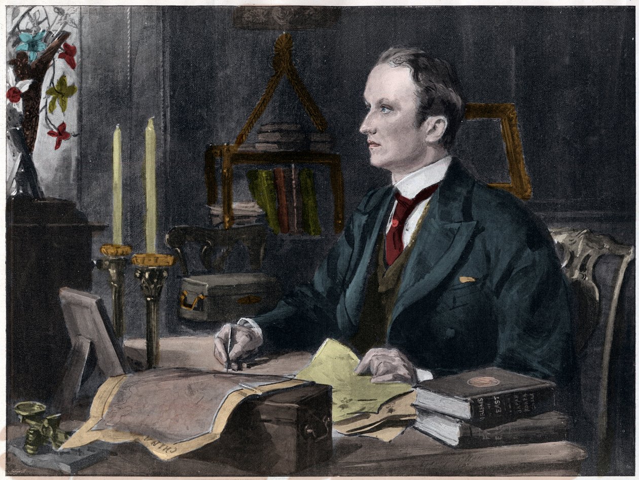 Portrait of George Curzon, 1st Marquess Curzon of Kedleston by Sydney Prior after Hall