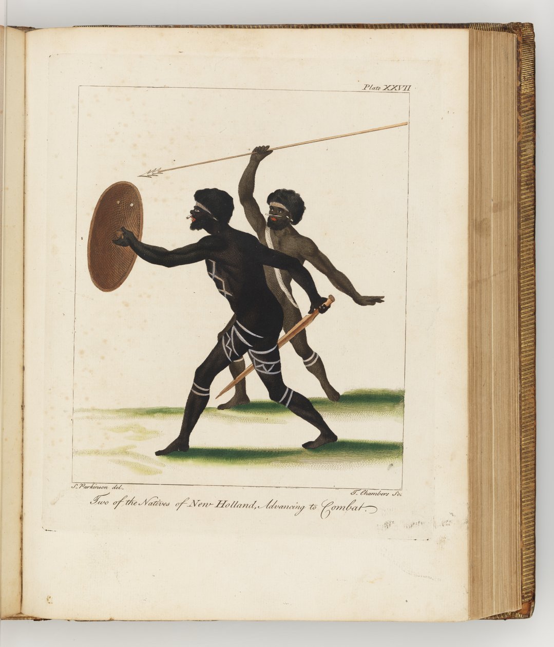 Two of the Natives of New Holland, Illustration from A Journal of a Voyage to the South Seas: In His Majesty