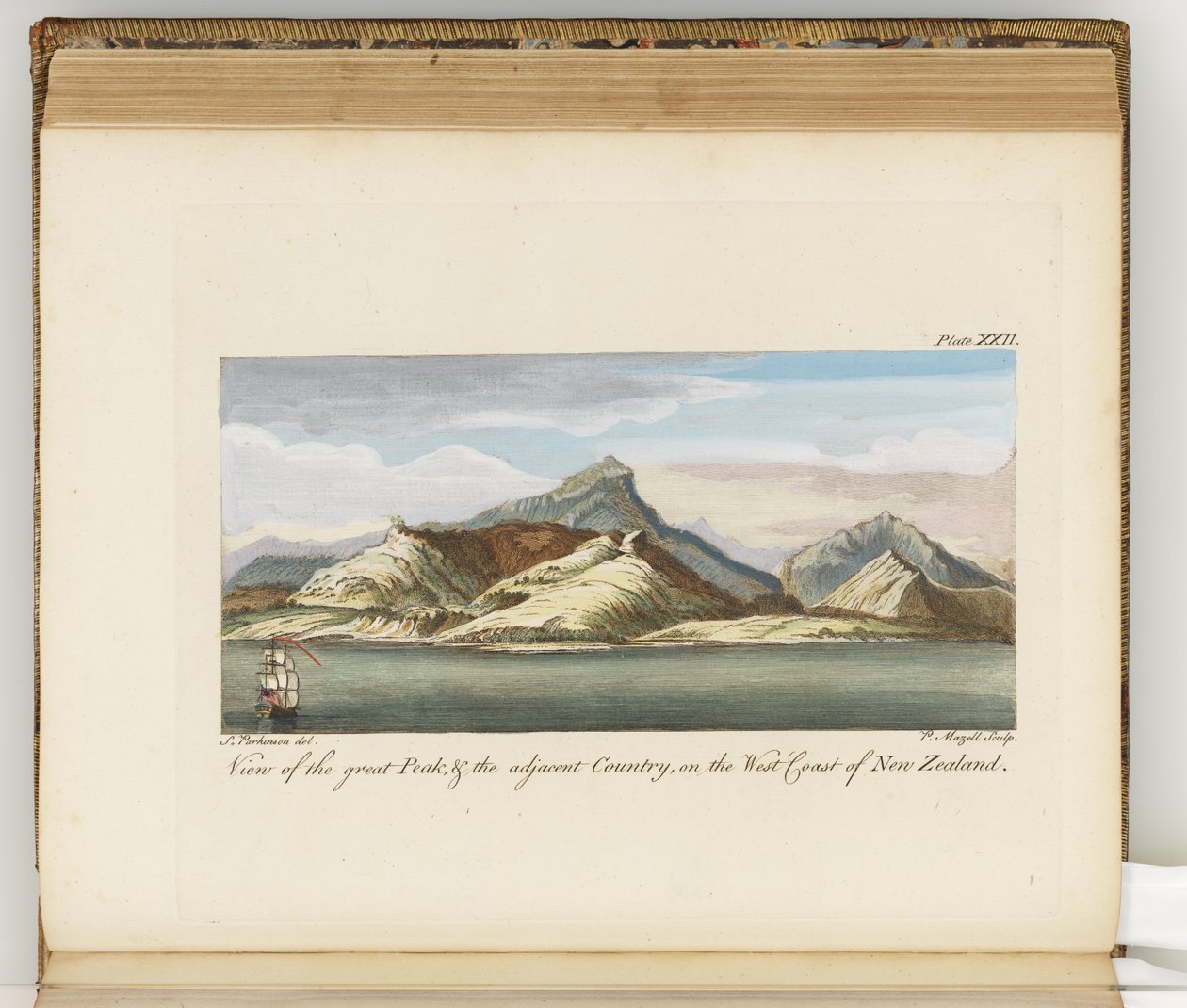 View of the Great Peak, Illustration from A Journal of a Voyage to the South Seas: In His Majesty