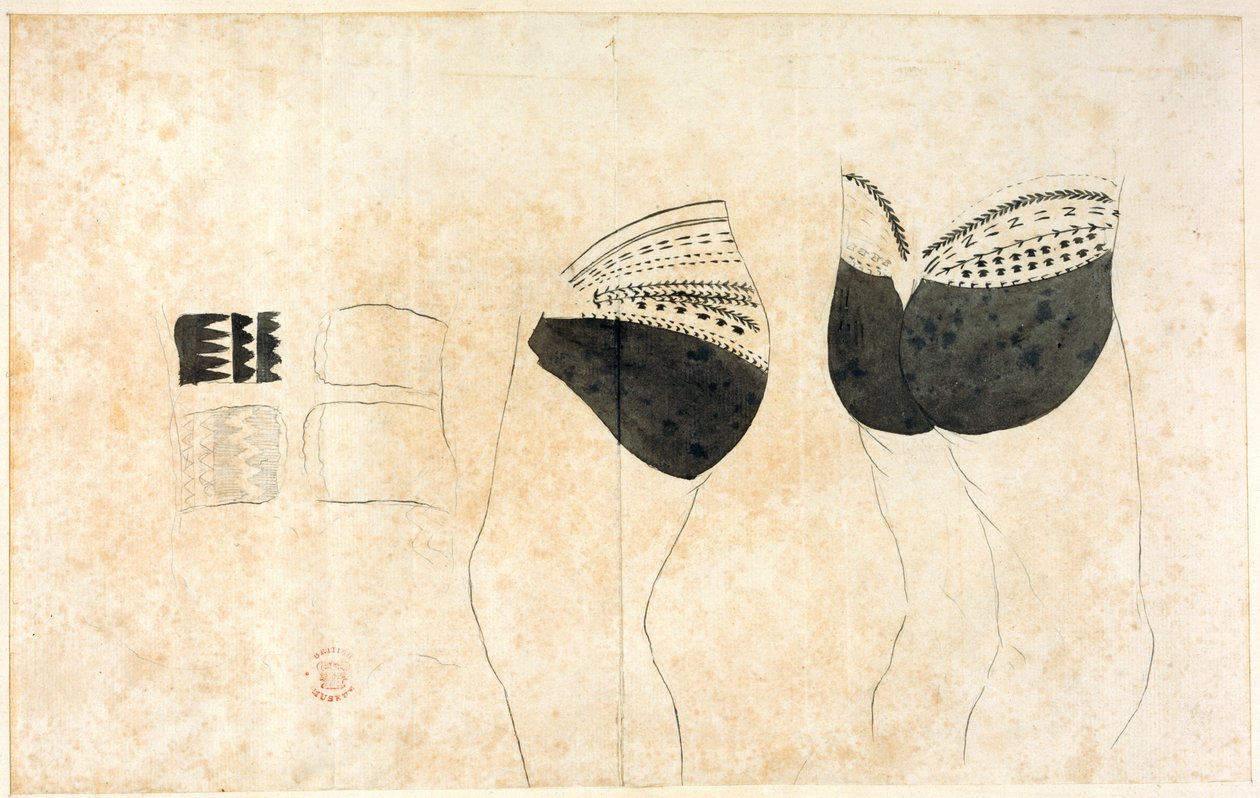 A collection of drawings by A. Buchan, S. Parkinson, and J. F. Miller, made in the Countries visited by Captain James Cook in his First Voyage (1768-71), also of prints published in John Hawksworth