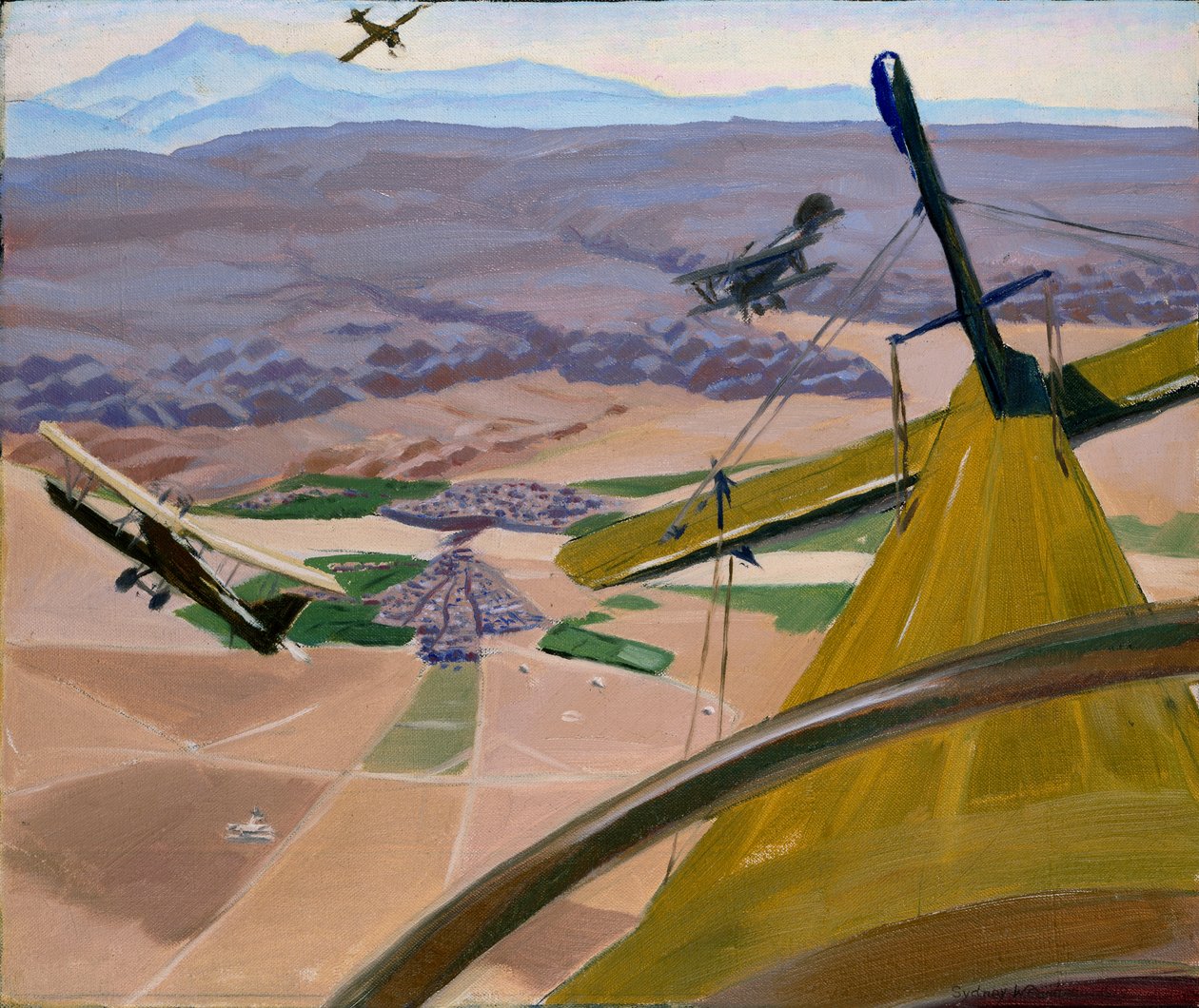 Over the Hills of Kurdistan: Flying above Kirkuk, 1919 by Sydney William Carline