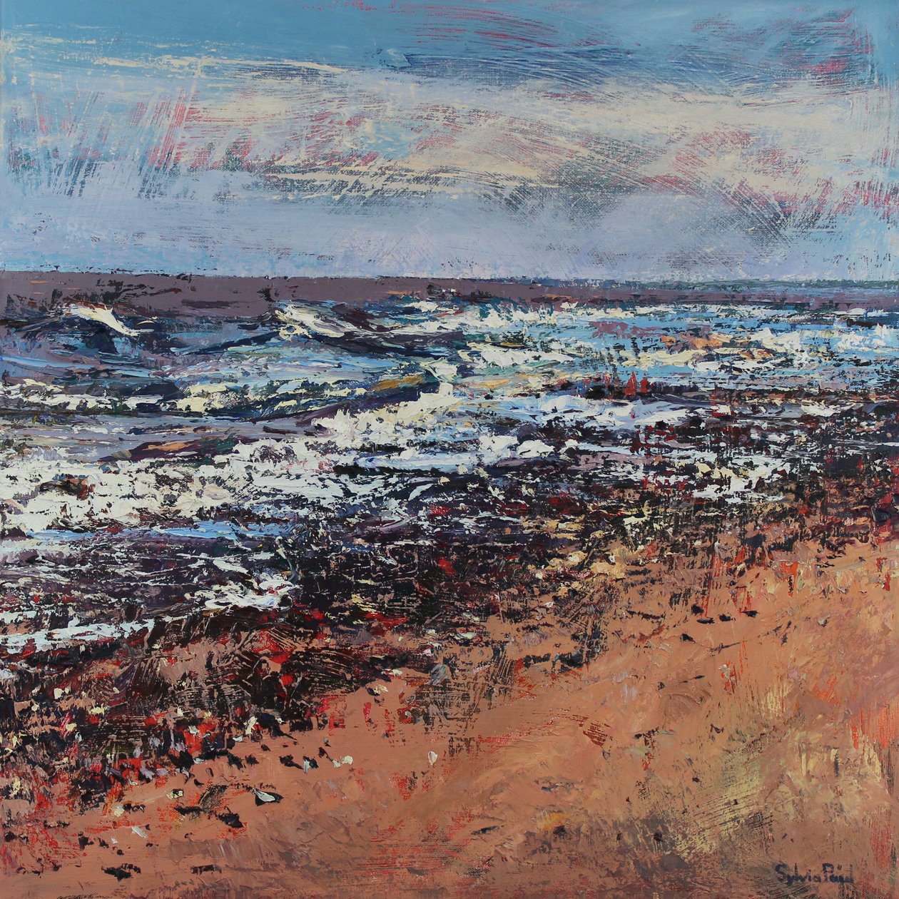 Shingle Shoreline, 2021 by Sylvia Paul