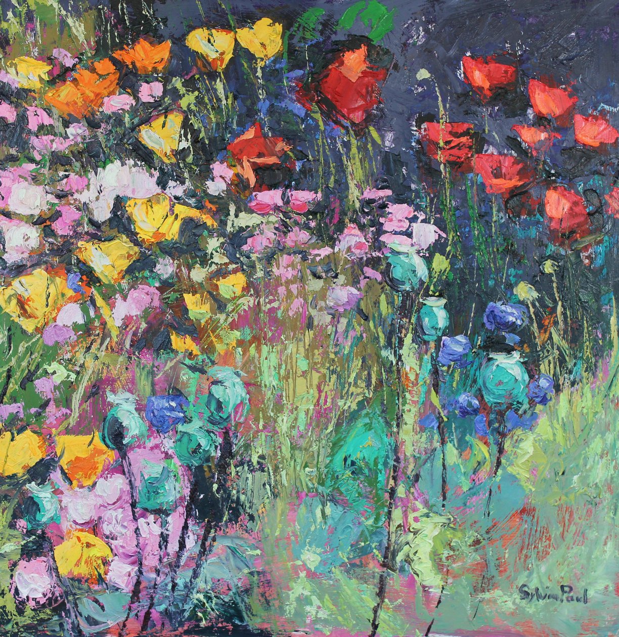 Summer Meadow Flowers, 2017 by Sylvia Paul