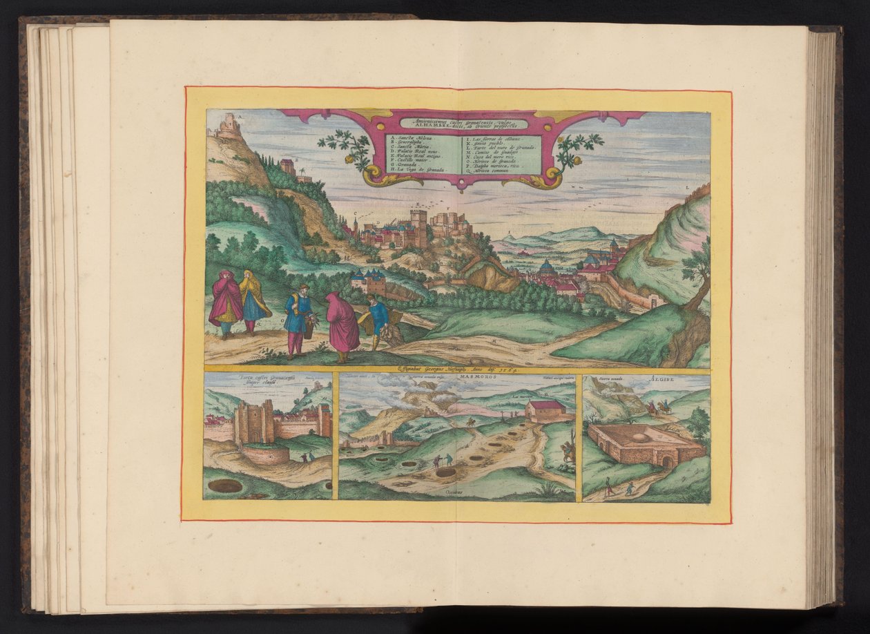 View of the Alhambra and the City of Granada by Symon Novelanus (possibly)