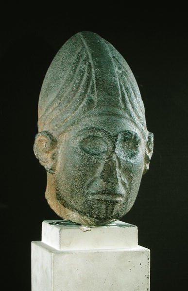 Head of a Syrian god, from Jabbil, Northern Syria, c.1700-1600 BC by Syrian Syrian