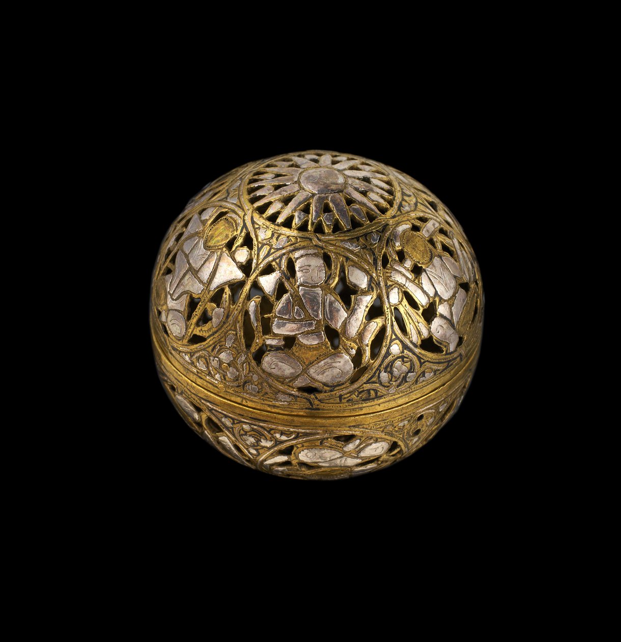Incense burner with images of the planets within roundels, Mamluk by Syrian School