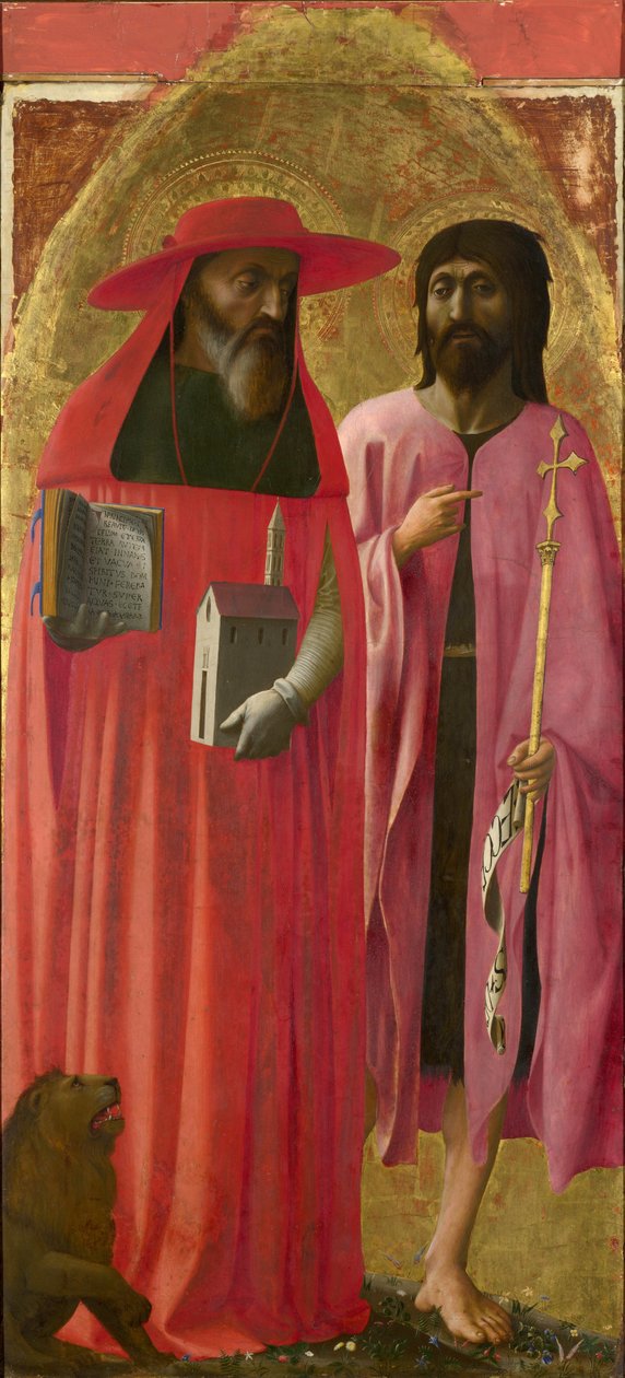 St. Jerome and St. John the Baptist by Tommaso Masaccio