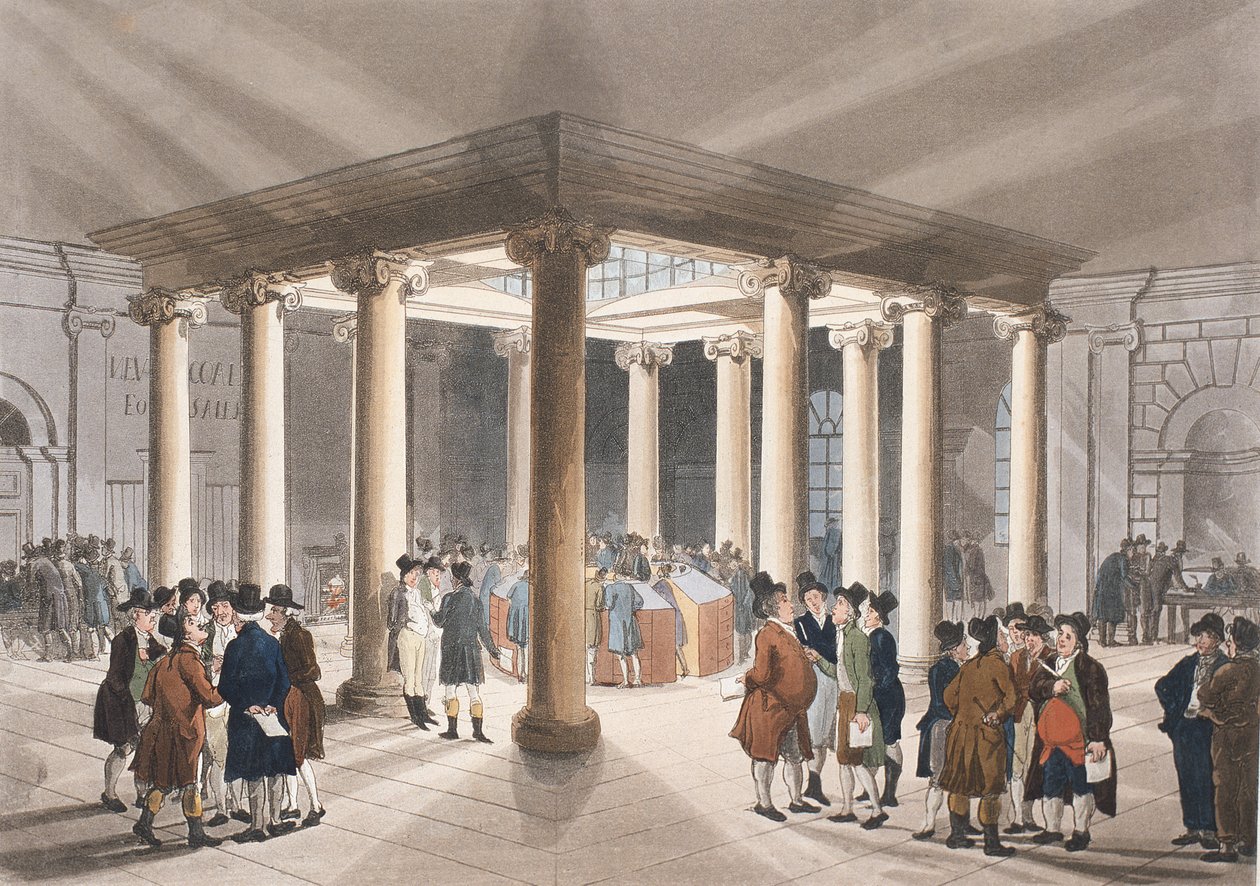 The Coal Exchange, Lower Thames Street from Ackermann