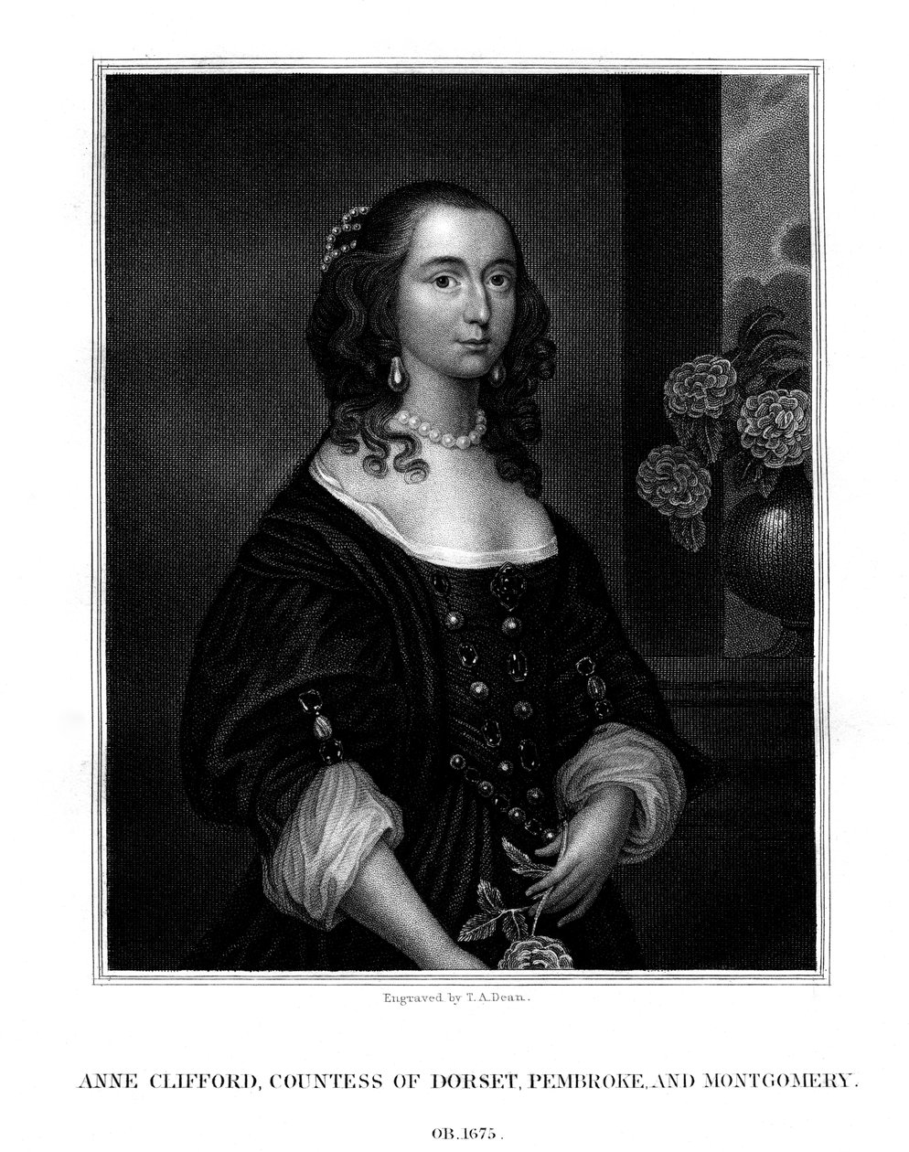Lady Anne Clifford, Countess of Dorset, Pembroke and Montgomery by T. A. Dean