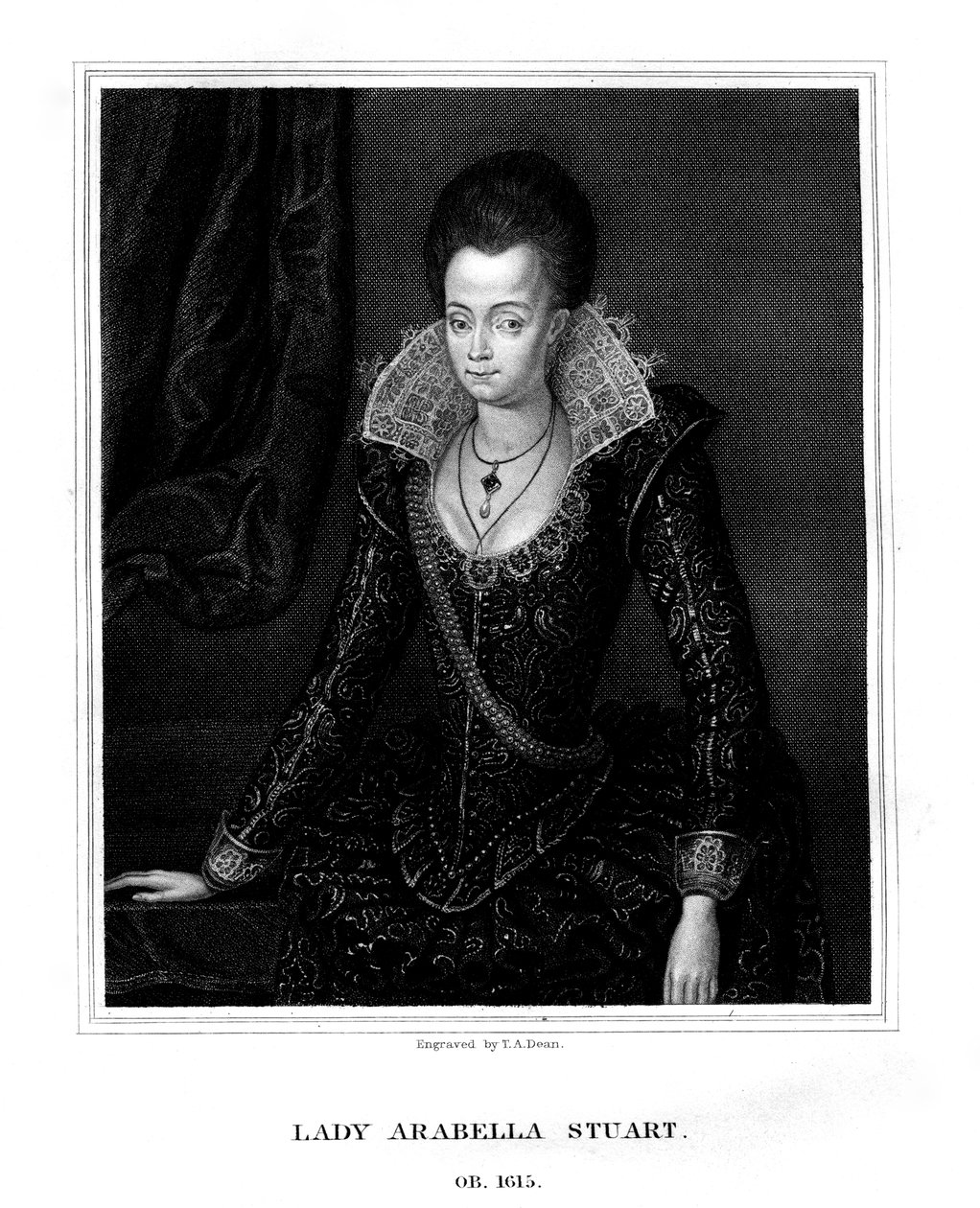 Lady Arabella Stuart, Duchess of Somerset by T. A. Dean