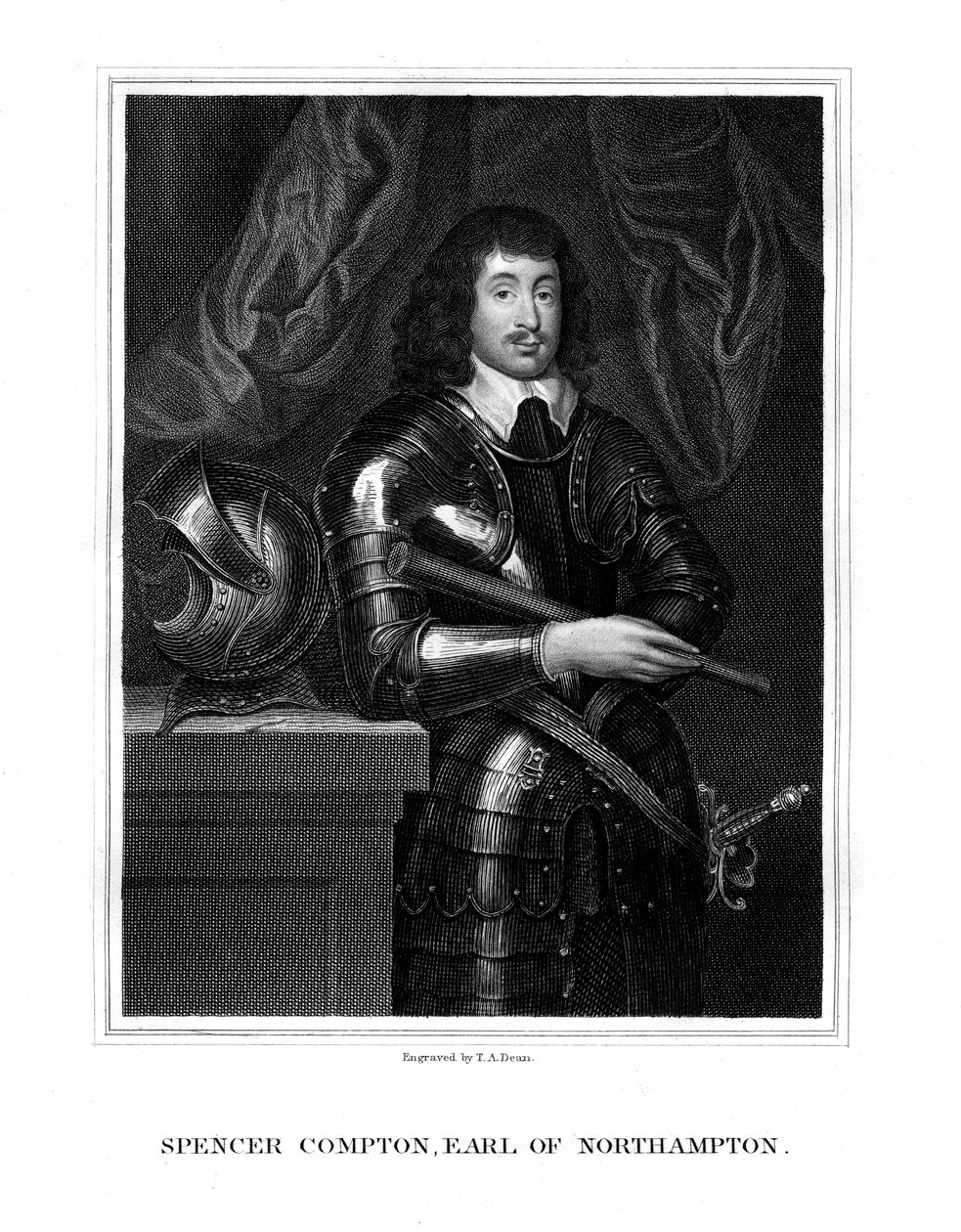 Spencer Compton, 2nd Earl of Northampton, Royalist soldier by T. A. Dean