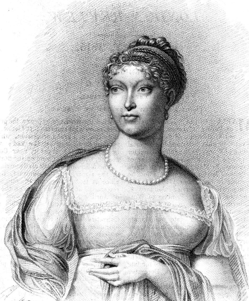 Marie Louise, Duchess of Parma, second wife of Napoleon Bonaparte, 1815. by T Blood