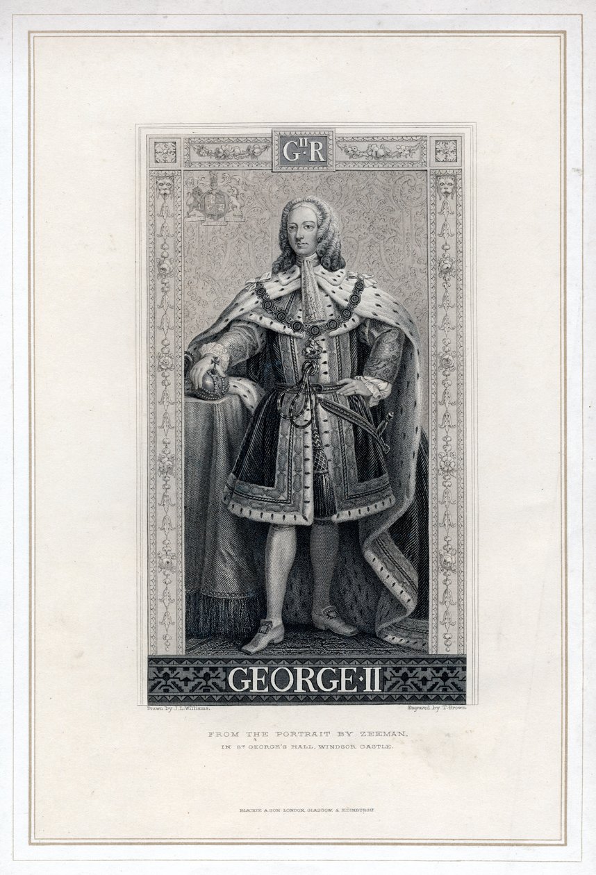 George II of Great Britain by T. Brown