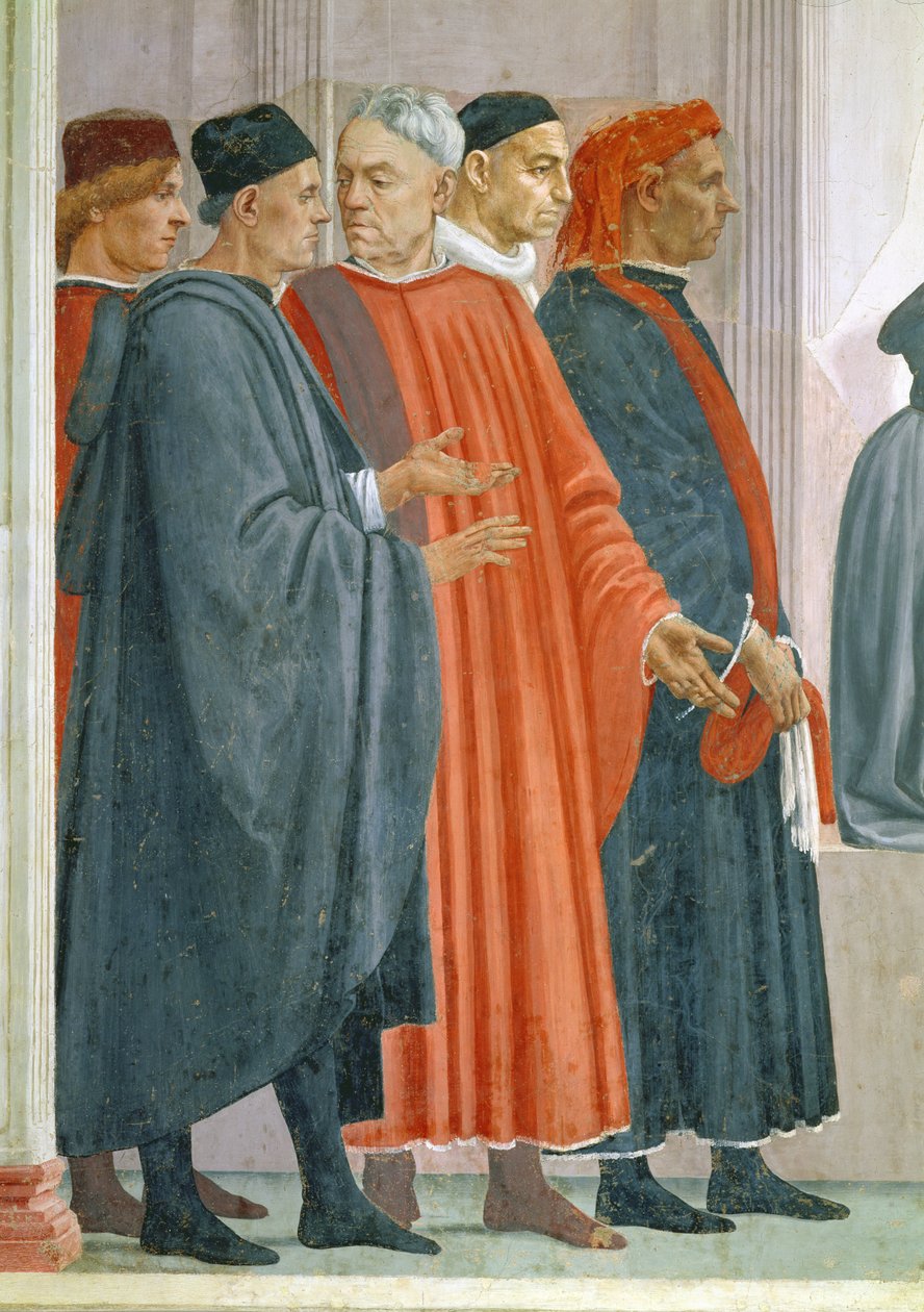 The Raising of the Son of Theophilus, King of Antioch (detail) by Tommaso Masaccio