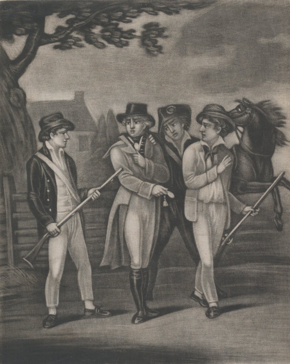 The Taking of Major André by the Incorruptible Paulding, Williams and Vanvert by T. W. Freeman