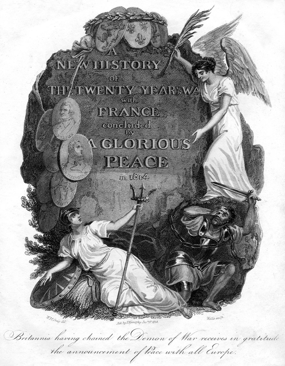 Britannia Having Chained the Demon of War by T. Wallis