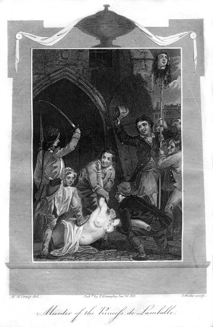Murder of the Princess de Lamballe by T. Wallis