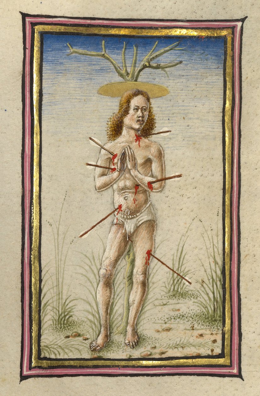 The Martyrdom of Saint Sebastian by Taddeo Crivelli