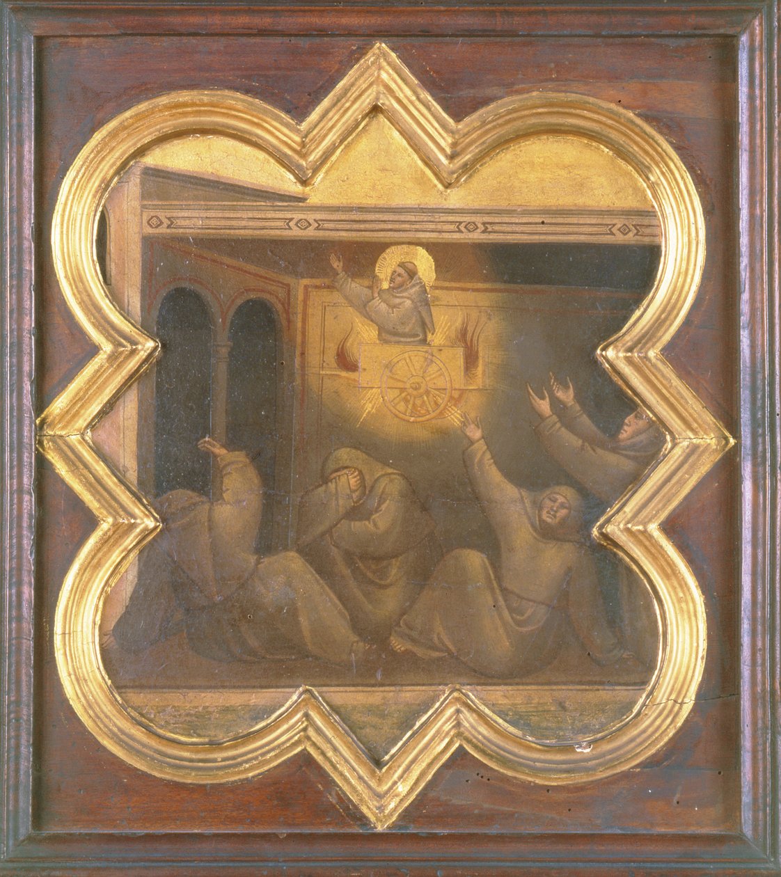 The Apparition of St. Francis in the Chariot of Fire by Taddeo Gaddi