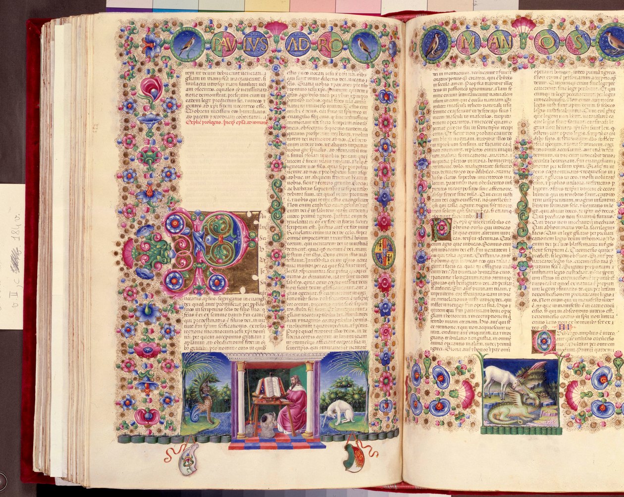 Epistle of St Paul to the Romans, Double-Folio Illustration from 