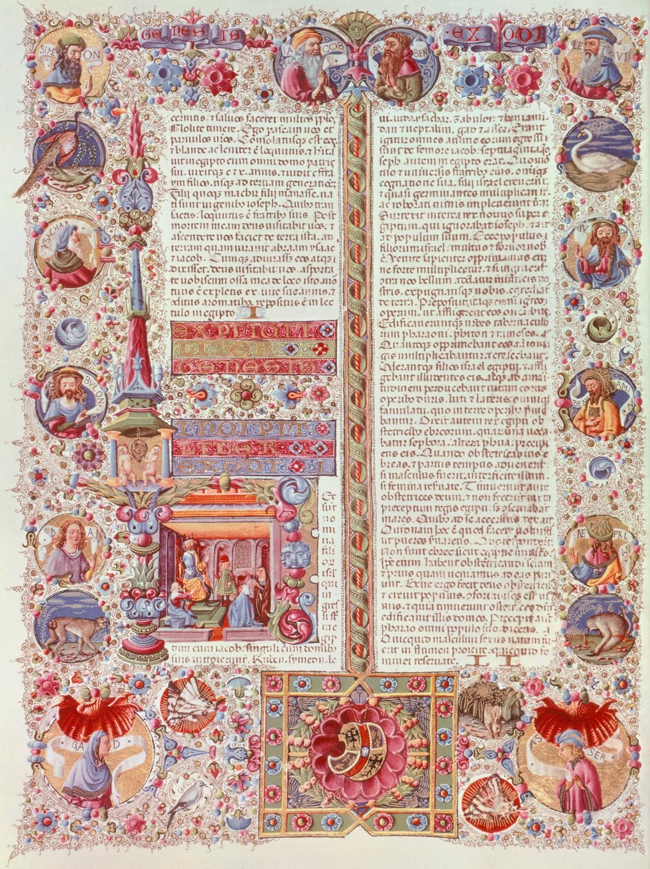 Illuminated page from the Bible of Borso d
