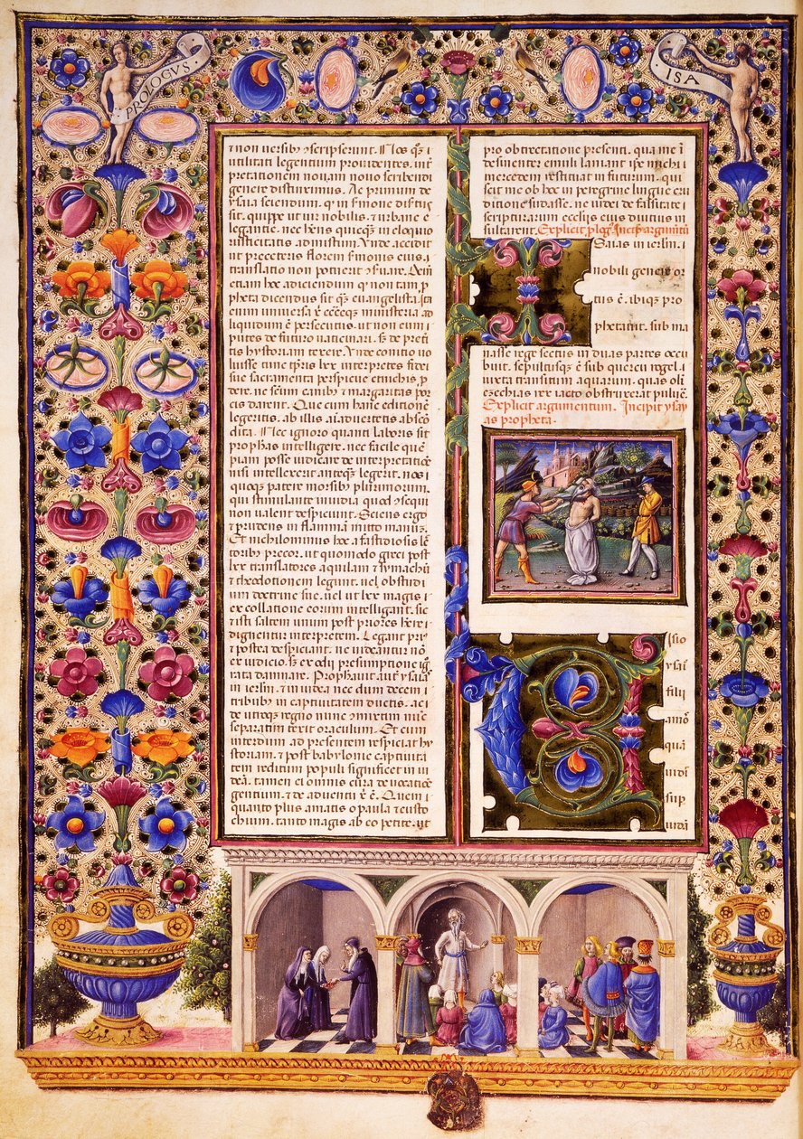 Prologue to prophetic books, from Volume II of Bible of Borso d