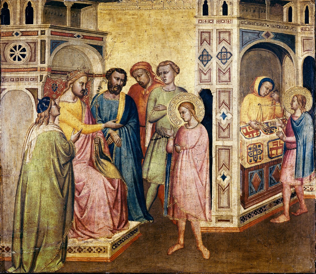 St. Eligius Before King Clothar by Taddeo Gaddi
