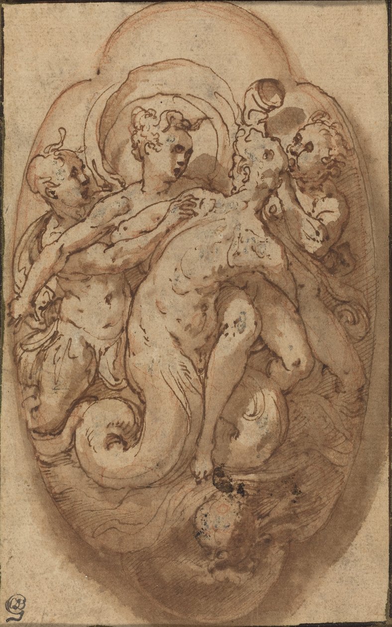Mythological Figures by Taddeo Zuccaro