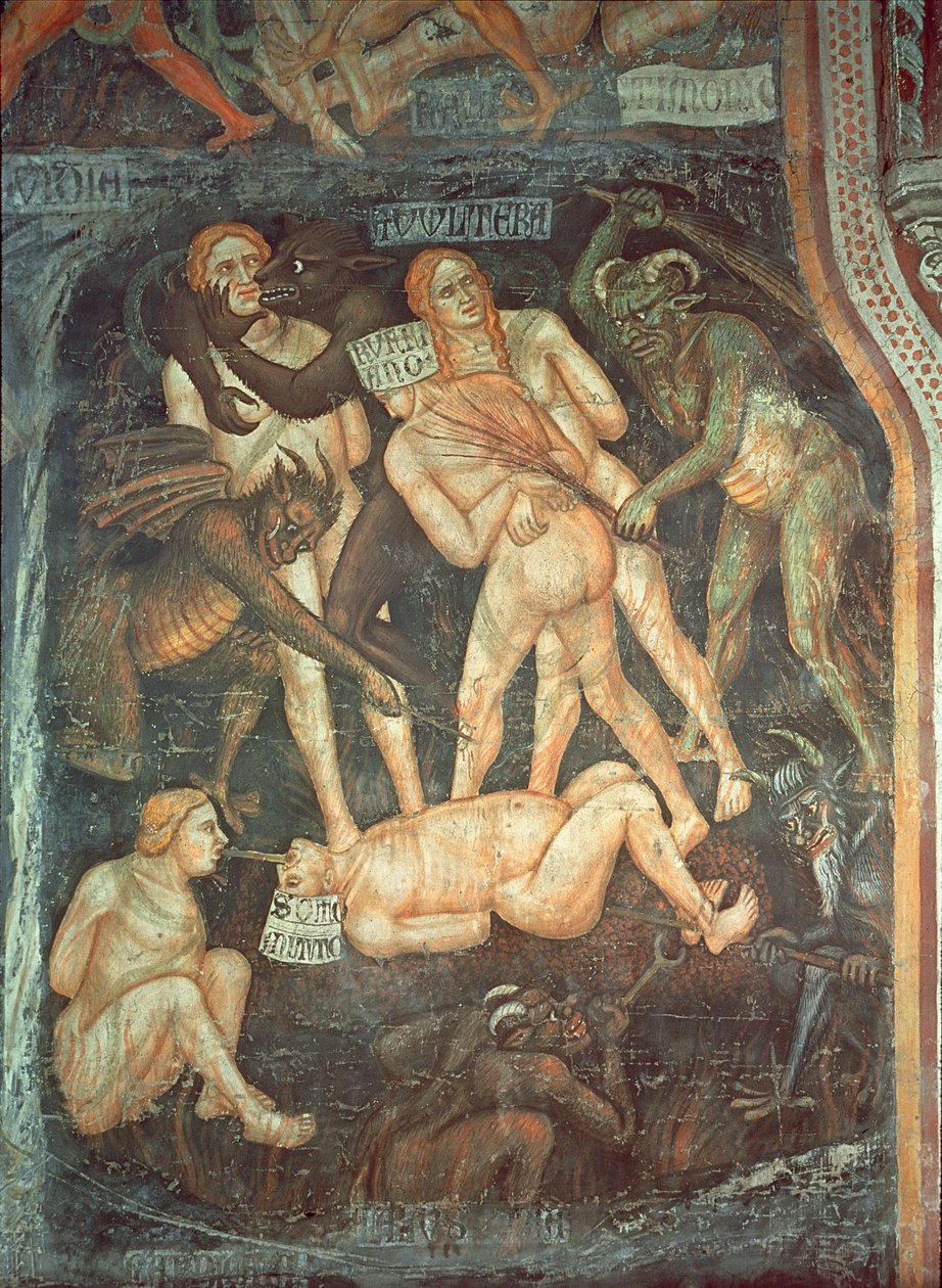 The Last Judgement (detail) by Taddeo di Bartolo