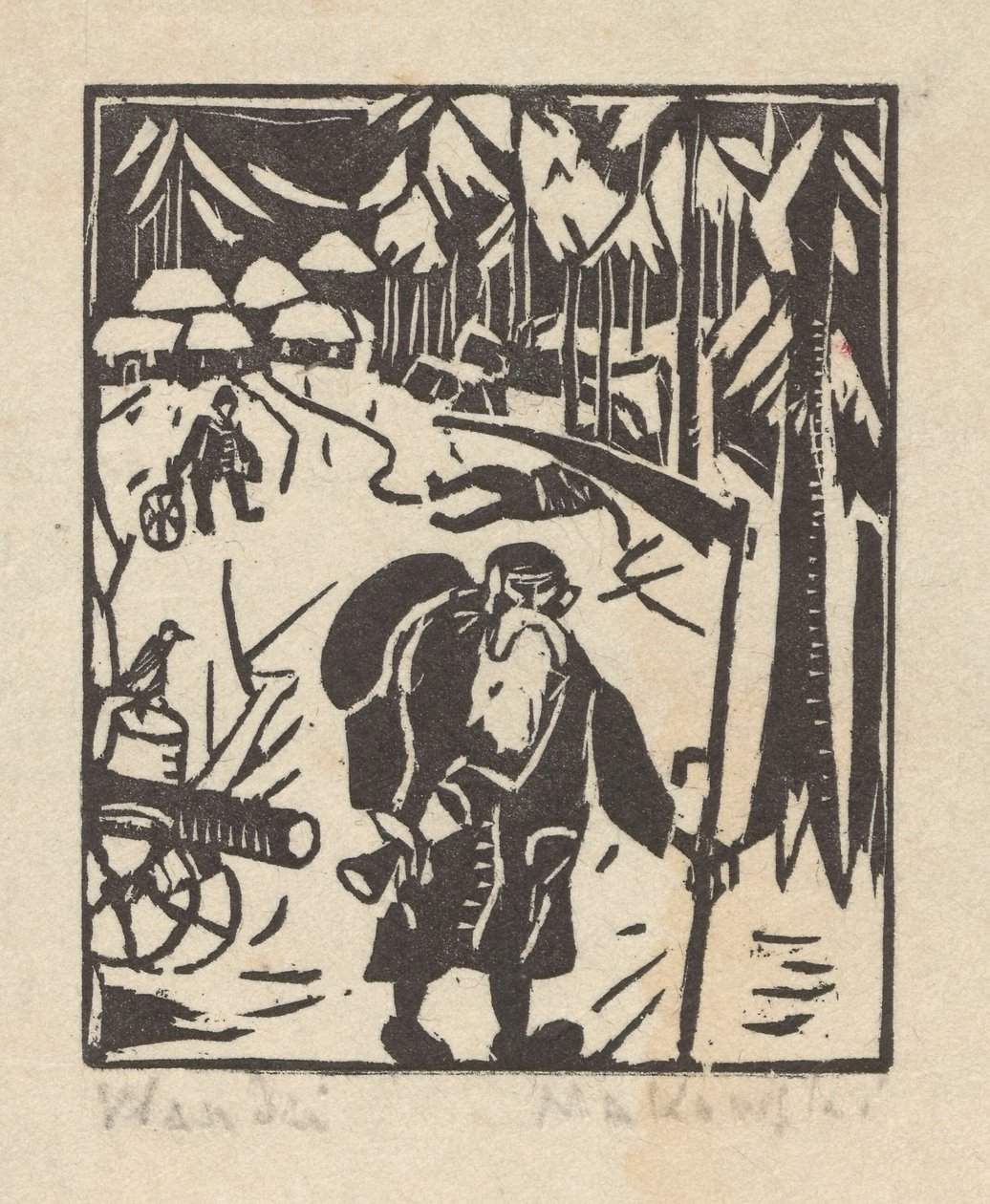 Time - Old Man in the Forest by Tadeusz Makowski