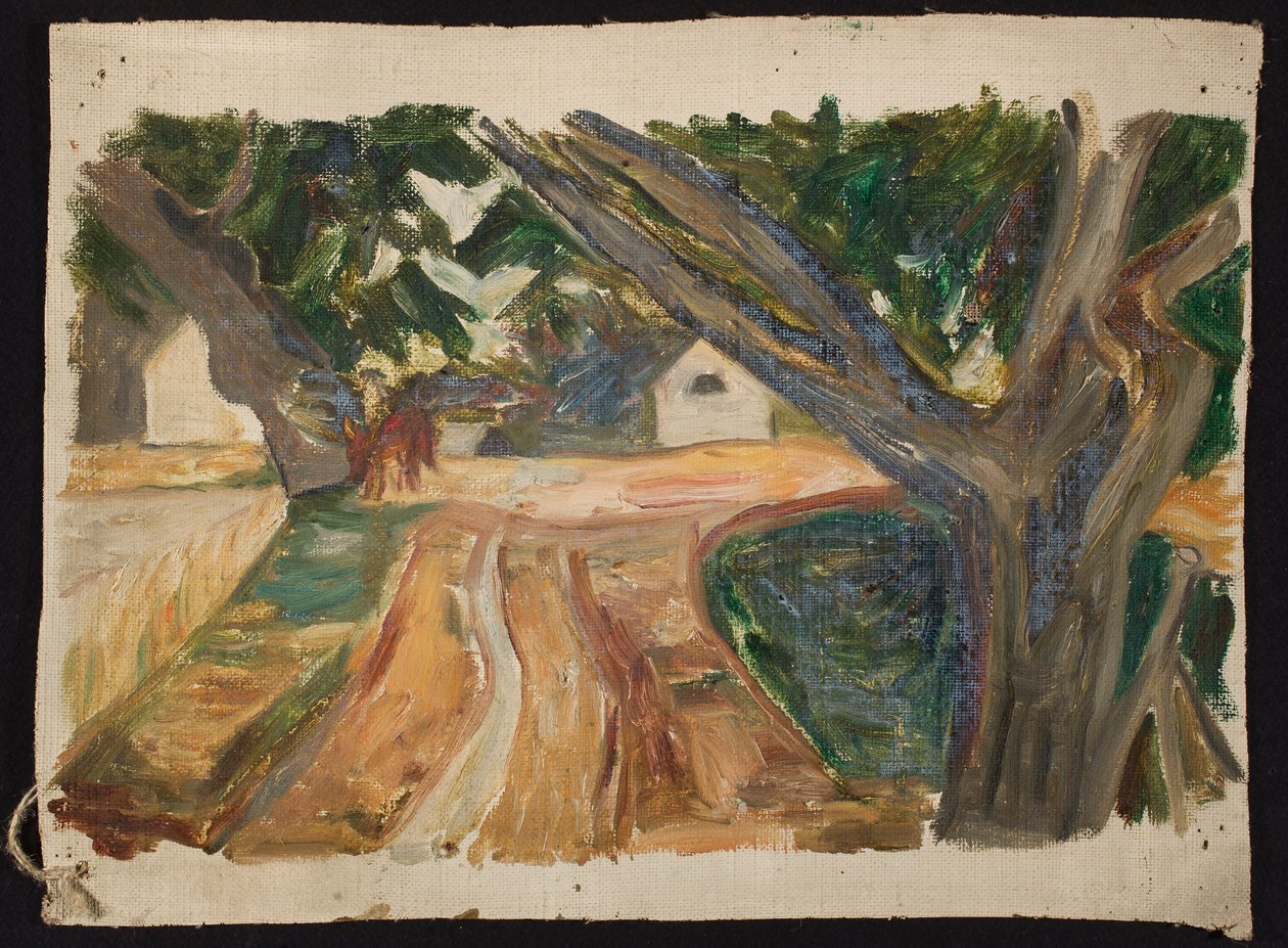 Trees by the Road by Tadeusz Makowski